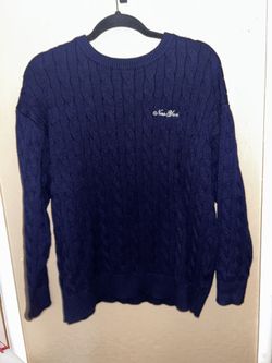 Blue Knitted Sweater XL