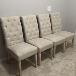 Four Upholstered Dining Chairs