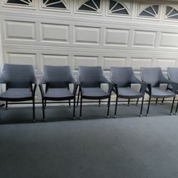 8 outdoor patio wicker stackable chairs