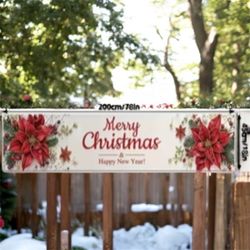 Merry Christmas Yard Banner 