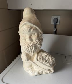 Large ceramic garden gnome