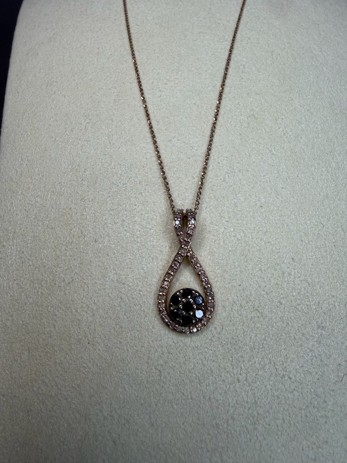 14k Rose Gold Chain & 10k Rose Gold Pendant