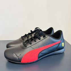 PUMA Mens SF Ferrari Neo Cat Lace Up Sneakers Shoes Black And Red