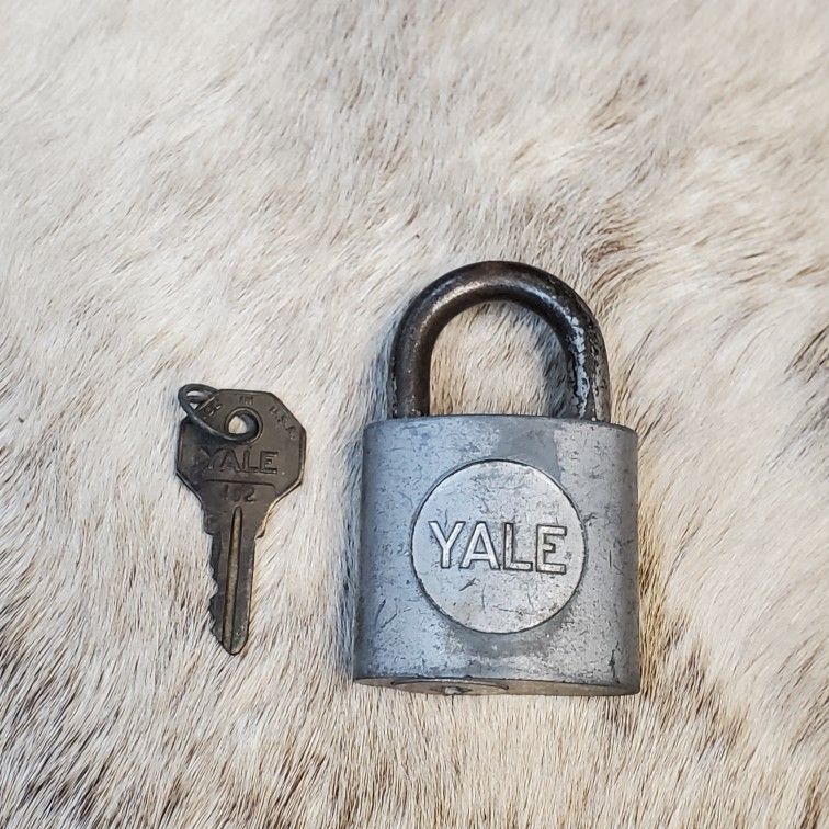Vintage Yale Padlock and Key