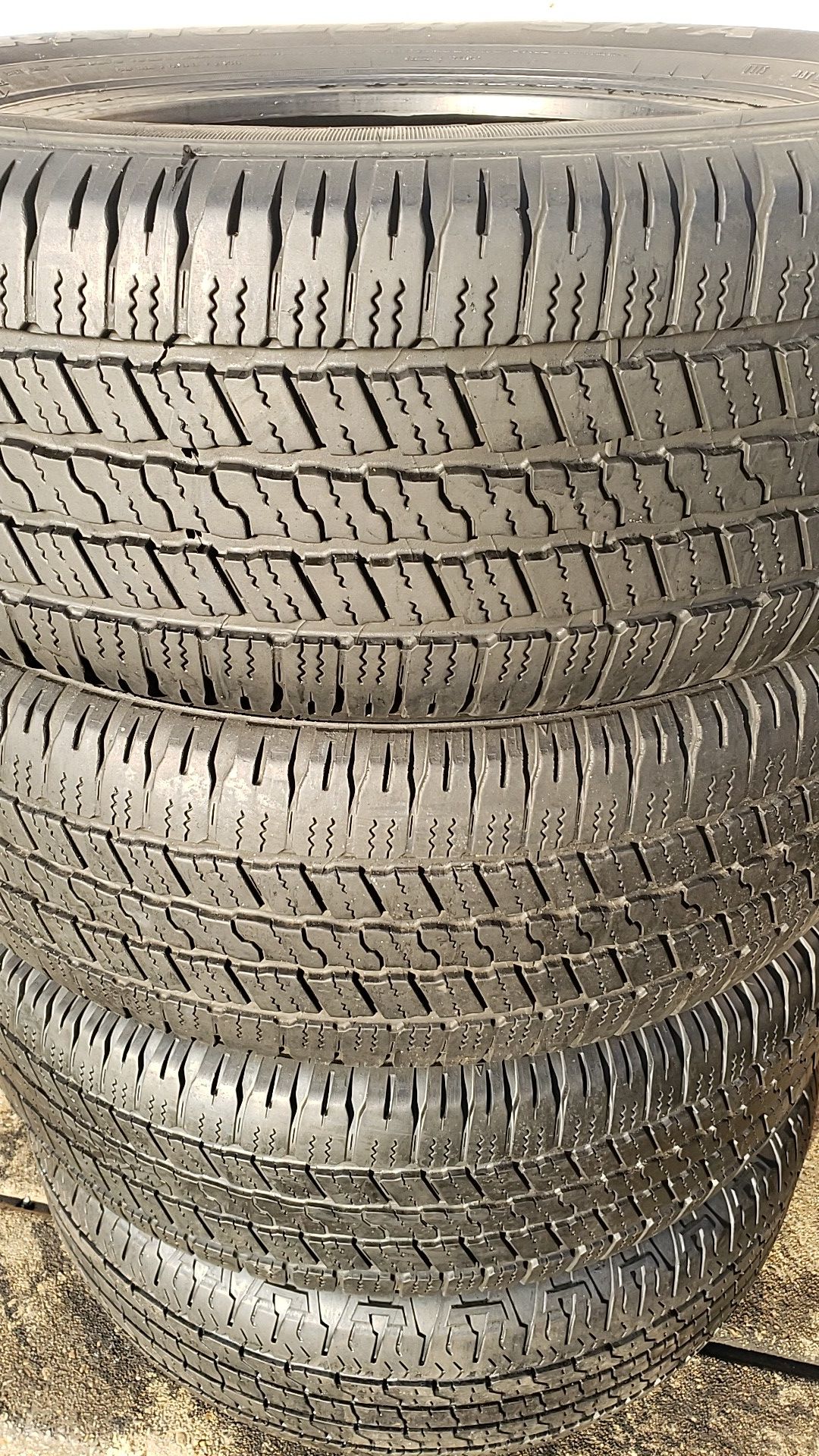 Four matching Goodyear tires for sale 275/60/20