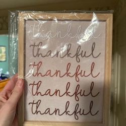 “Thankful” Decor Sign