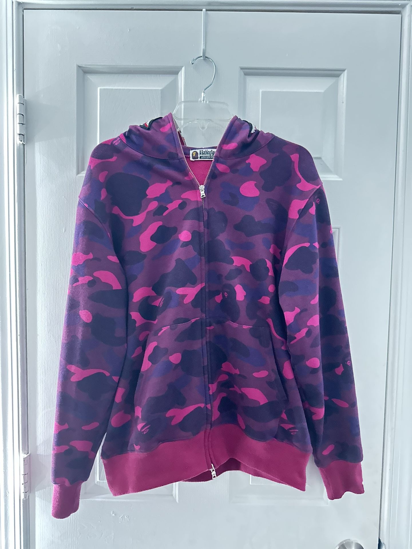 Bape Color Camo Shark Full Zip Hoodie Purple, Sizes