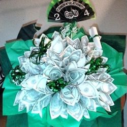Beautiful Green And White Flower Bouquet