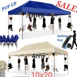 10x20  Pop up Canopy Tent Easy Up Outdoor Canopy Wedding Party Tents  for Parties