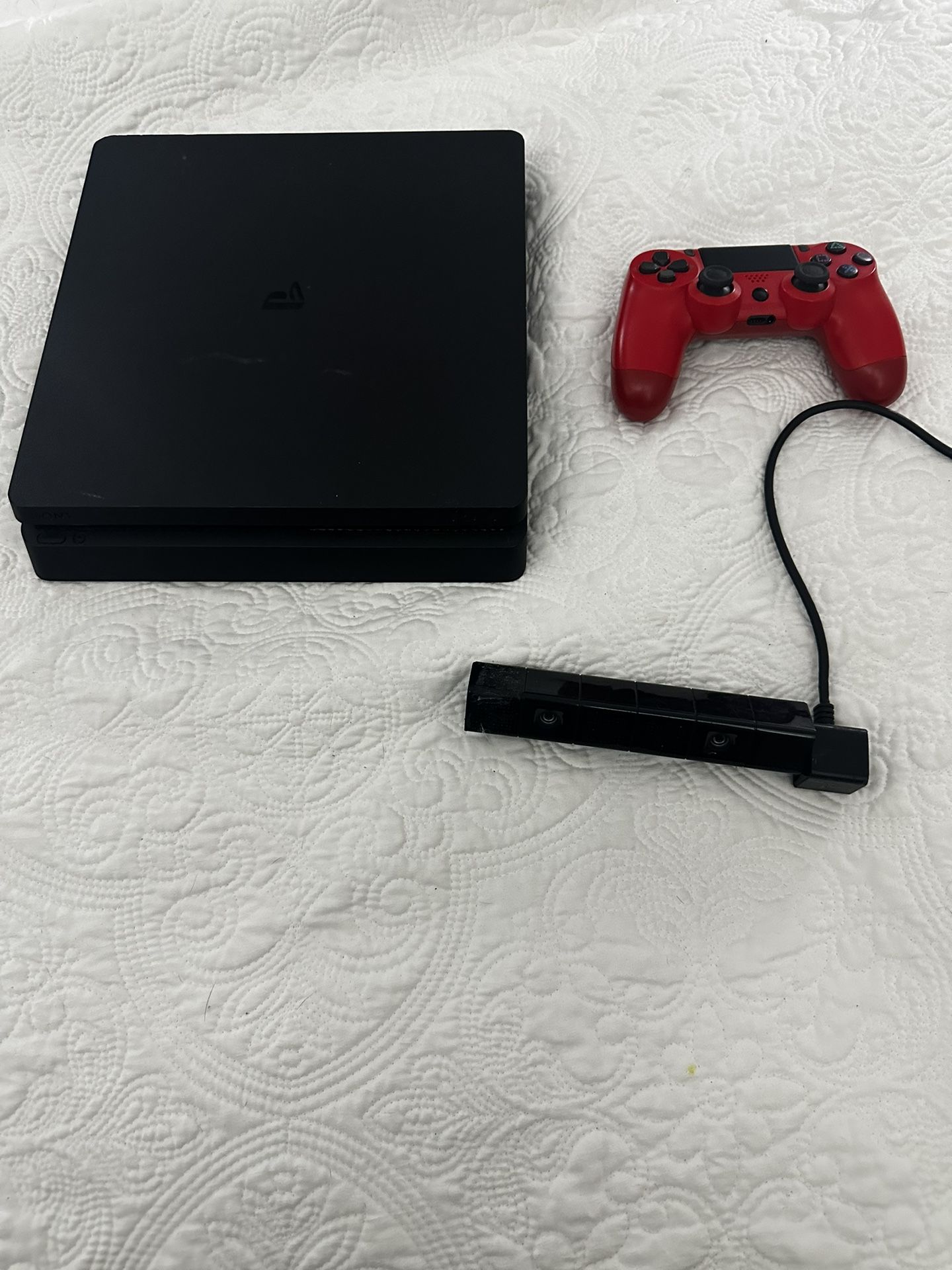 PS4 Slim with Controller and PS Camera