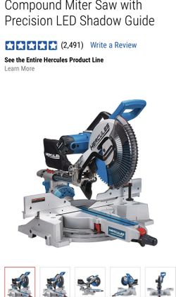 Compound Miter Saw with Precision LED Shadow Guide