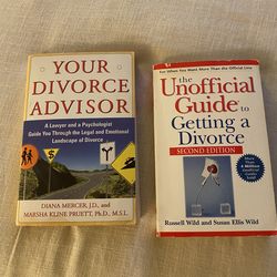 2 books on divorce $5 for both