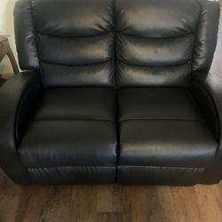 Faux Leather living room set.