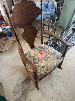 Antique Wood Rocking Chair