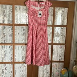 New 50’s Style Midi Dress Medium Size 