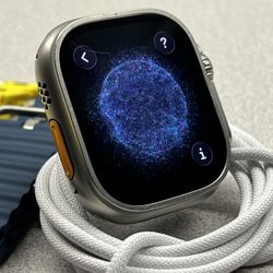 Apple Ultra 2 Charging Cable Blue Yellow Band 