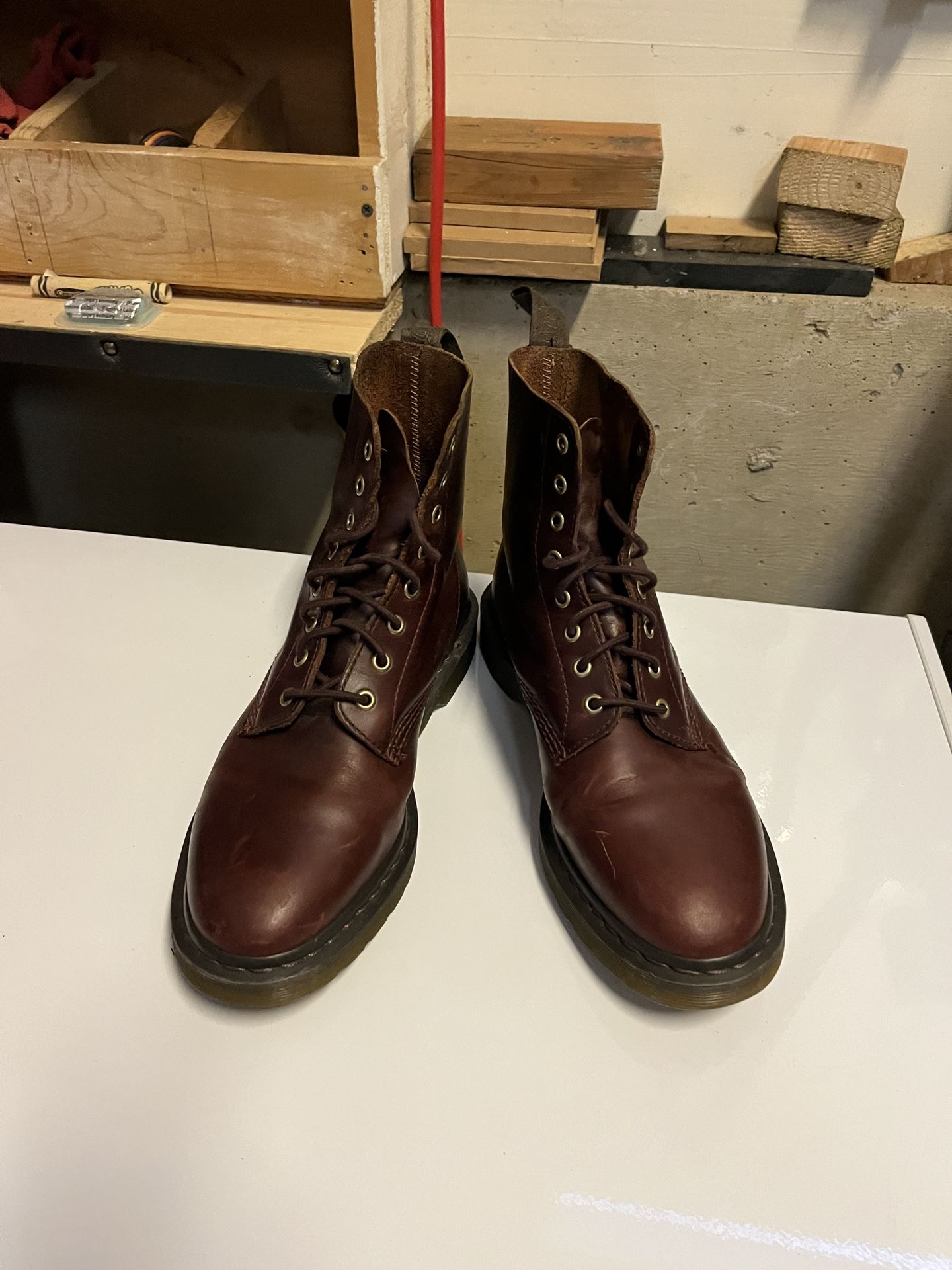Dr. Martens Men's Red Boots - Size 11 Mens (US)