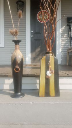 Artsy floor vases