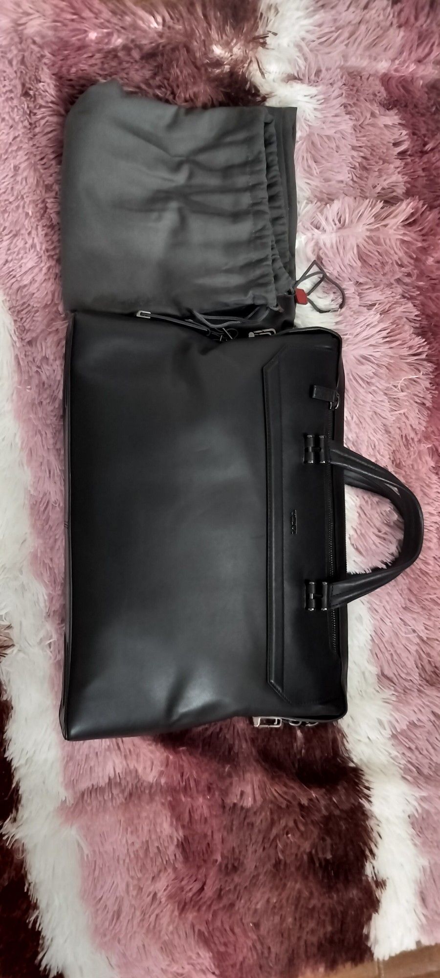 TUMI Gates Slim Brief Messenger Laptop Bag Leather ASHTON COLLECTION $895