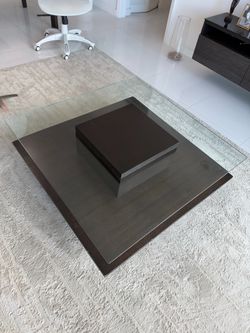 Contemporary square coffee table
