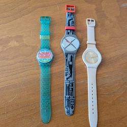 $50 for 3 women's swatch watches
