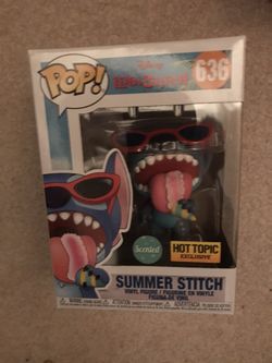 Funko pop exclusive Disney scented summer stitch