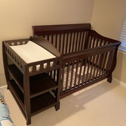 Delta Children Nursery Set! - Crib & Changing Table (Espresso Cherry)