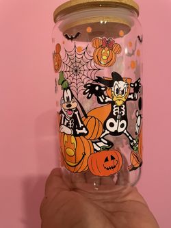 Mickey Mouse And Friends Glass Tumblers