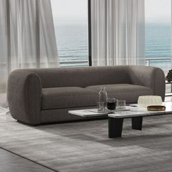 FINANCE TODAY! - Basel Charcoal Gray High Density Foam LivingRoom Couch Sofa