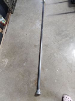 Chrome shower rod