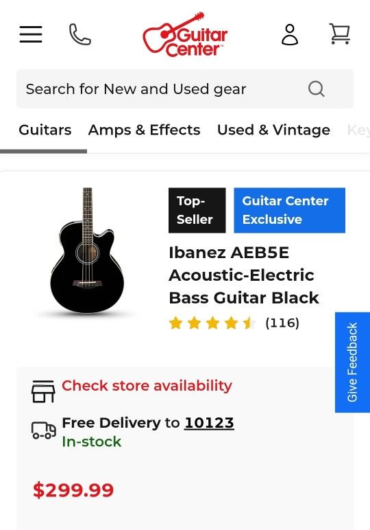 Ibanez Acoustic Electric Bass