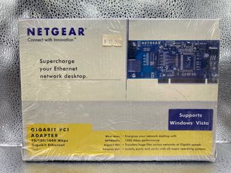 NETGEAR GA311 Gigabit Ethernet PCI Adapter 10/100/1000 Mbps RJ-45 New Sealed