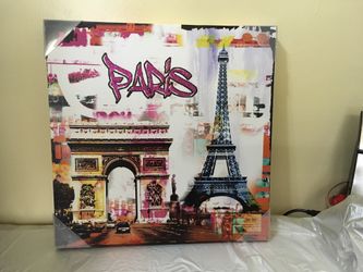 Paris Eiffel tower picture painting frame