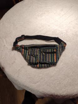 Ikat Cotton Boho Waist Fanny Travel Pack NWOT 