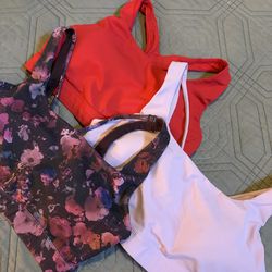 3 ATHLETA Sports bras size small