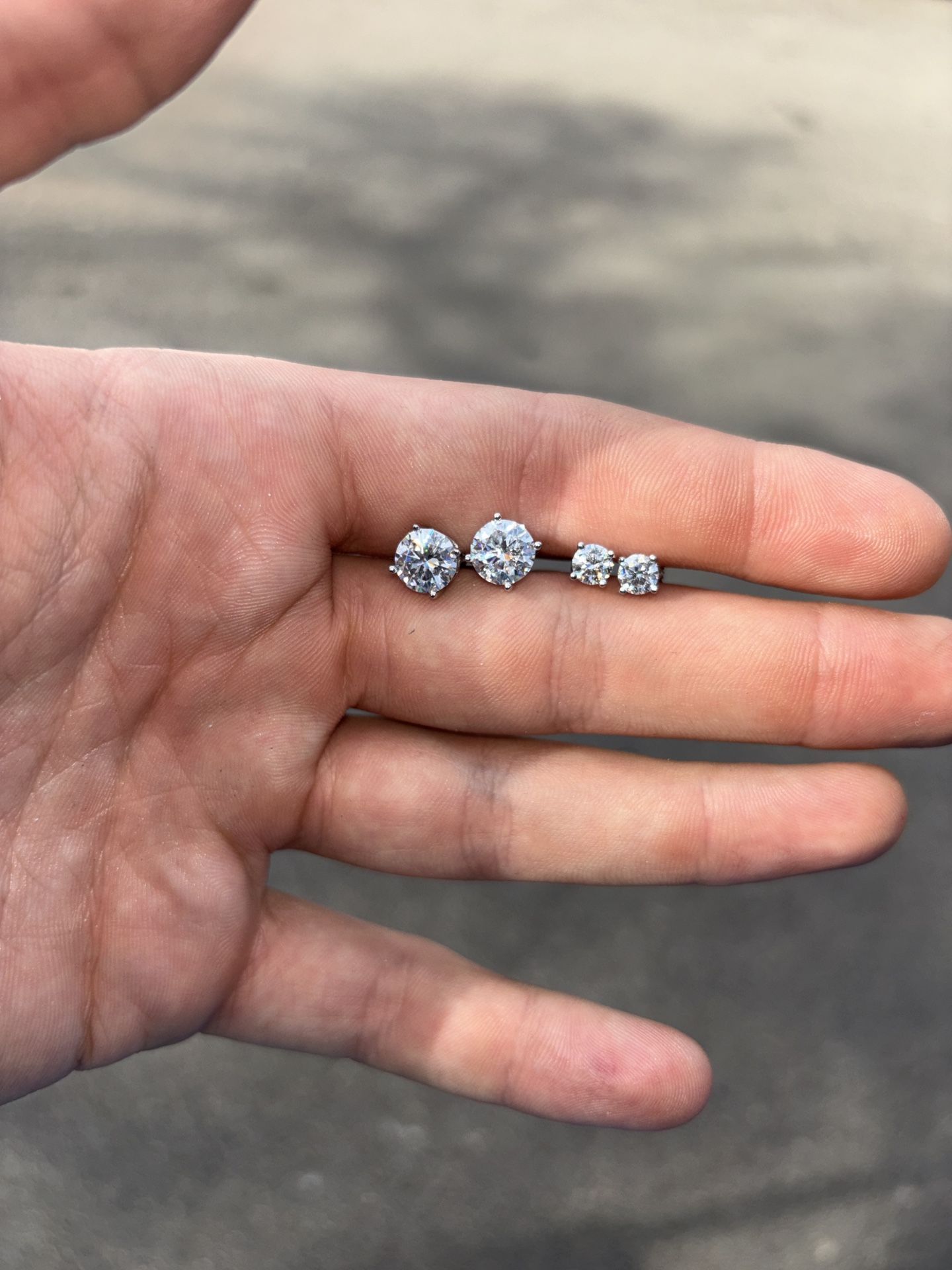 VVS1 Moissanite Diamond Earrings 925 Sterling Silver