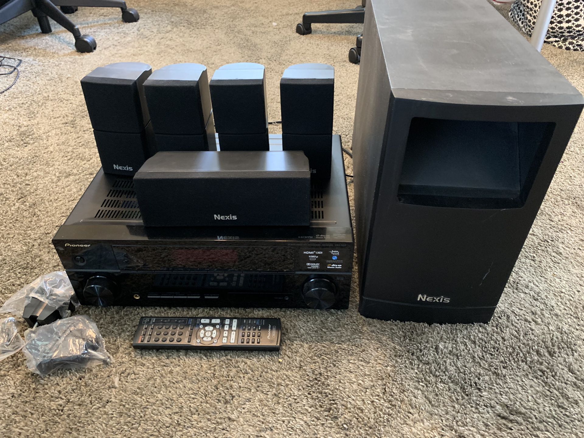 Surround Sound system - Pioneer Receiver and Nexis 5.1 Speakers