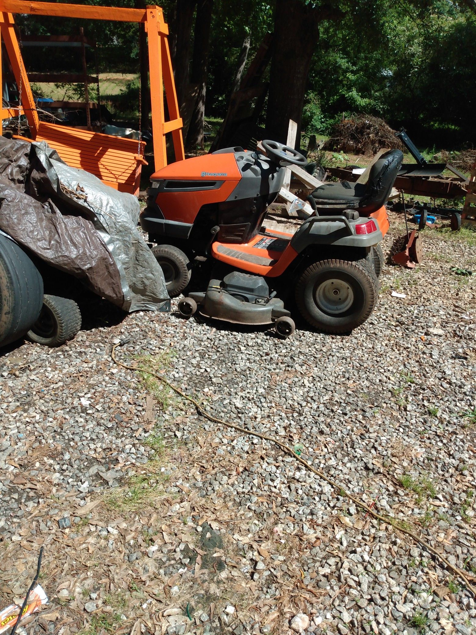 Husquavarna riding lawn mower it runs fast in reverse and slow in