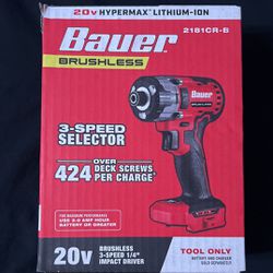 Bauer Brushless 3-Speed 1/4” Impact Driver