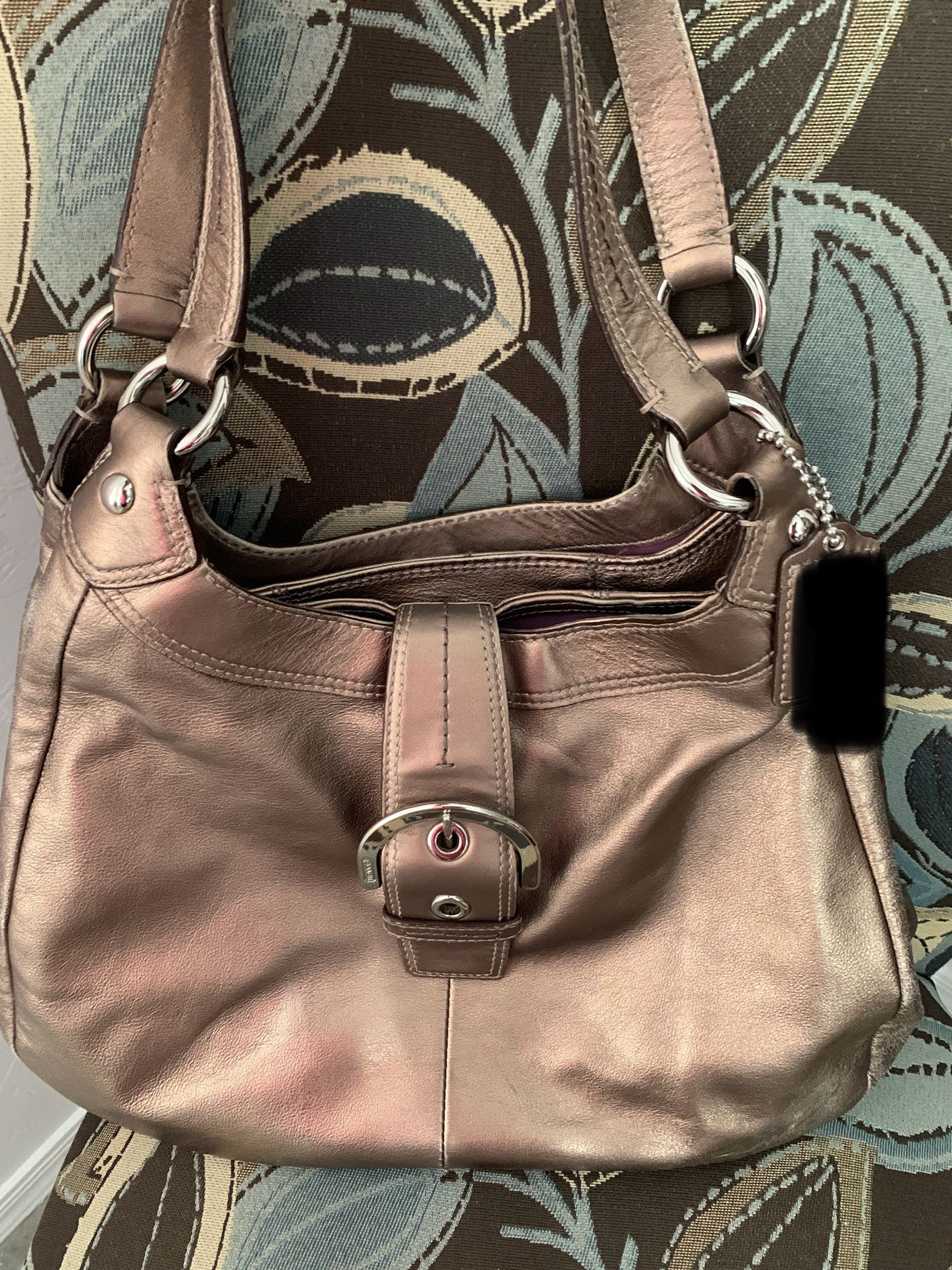 COACH Bronze Leather Purse