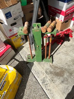 Vintage croquet set