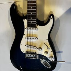 Blue Six String Electric Guitar-including AMP, Cord And Strap For Guitar