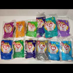 Complere Set Of 1999 McDonald's Teenie Beanies 