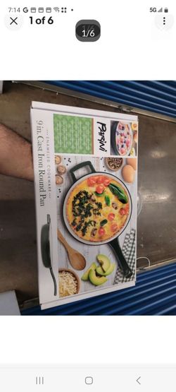 Brand-New Parini 9" Cast Iron Round Pan No Lower Offers Accepted