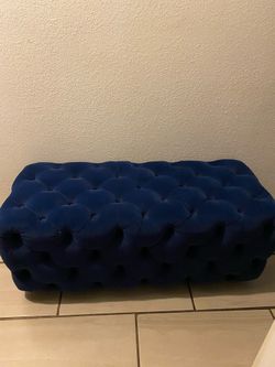 Maridian furniture, navy blue, 43inch width, 22inch depth, 18inch height