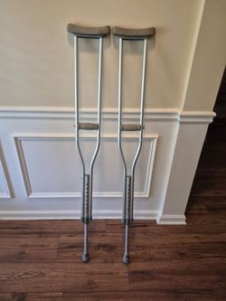 Standard Aluminum Push-Button Crutches