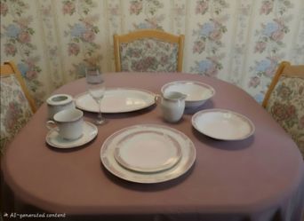 Vintage 1980s/90s Sango Majesty “Taupe Fantasy” China – 47 Pc Service for 8 –