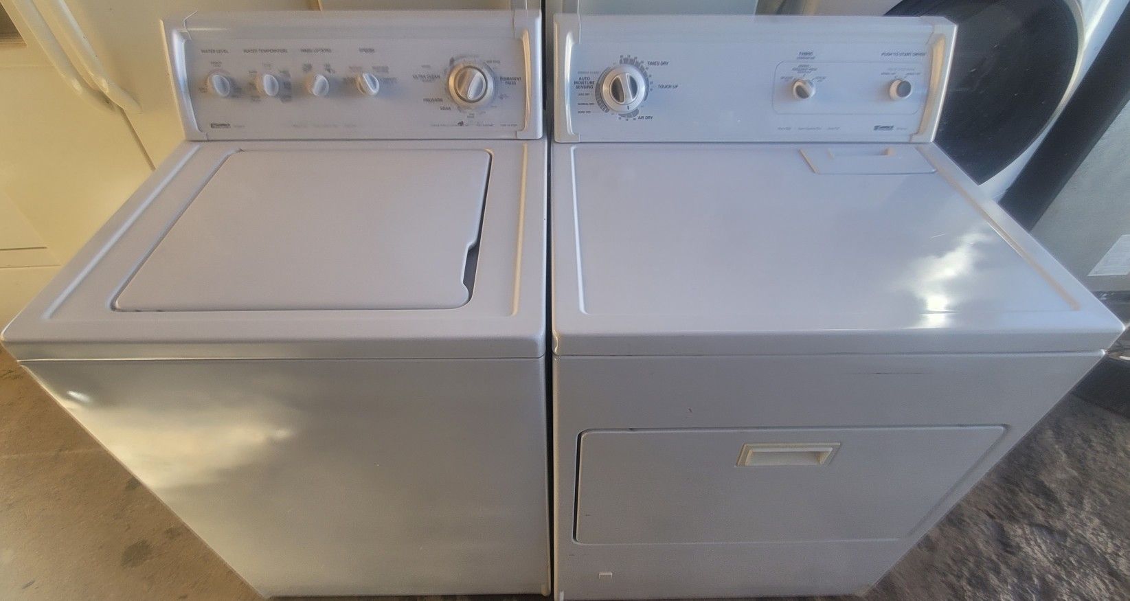 CLEANEST KENMORE WASHER AND GAS OR ELECTRIC DRYER, FREE DELIVERY AND INSTALLATION, 4 MONTHS WARRANTY