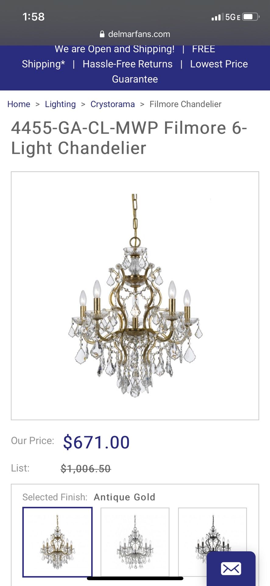 Crystorama Chandelier