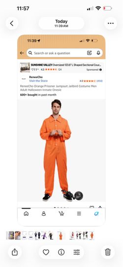 Orange Prisoner Jumpsuit Halloween Costume